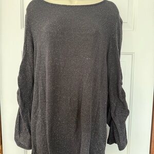 Elegant Shimmering Gray Women's Sweater